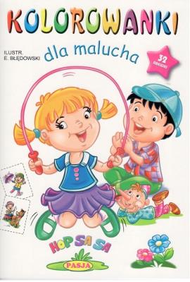 Kolorowanki dla malucha. Hop Sa Sa PASJA. Autor: Ernest Błędowski. SmakLiter.pl Okładka książki Kolorowanki dla malucha. Hop Sa Sa PASJA