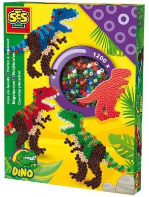 Koralikowe prasowanki - dinozaur T-REX. Wydawca: SES NL. SmakLiter.pl Opakowanie Koralikowe prasowanki - dinozaur T-REX