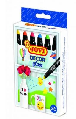 Opakowanie Kredki dekoracyjne do szkła 6 kolorów JOVI