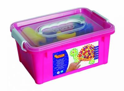 Kufer farb do malowania palcami 6 kolorów JOVI. Wydawca: JOVI. SmakLiter.pl Opakowanie Kufer farb do malowania palcami 6 kolorów JOVI