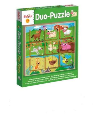 Opakowanie Ludattica Legno Puzzle-Duo The Farm