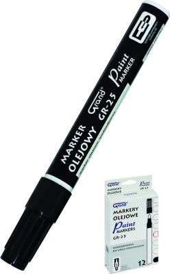 Opakowanie Marker olejowy Grand GR-25 czarny 12 sztuk