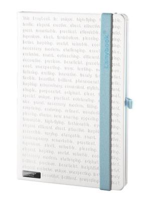 Opakowanie Notes A5 The One biały z niebieską gumką kratka