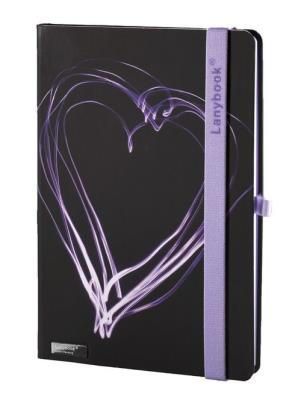 Opakowanie Notes A6 Night Light czarny/fiolet linia