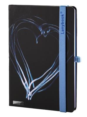 Opakowanie Notes A6 Night Light czarny/niebieski linia