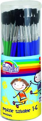 Opakowanie Pędzle akwarelowe w tubie nr 1-6 Fiorello 72 sztuki