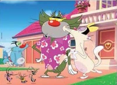 Puzzle dwustronne Plus 108 Oggy i karaluchy. Wydawca: Lisciani. SmakLiter.pl Opakowanie Puzzle dwustronne Plus 108 Oggy i karaluchy