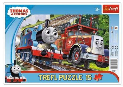 Opakowanie Puzzle ramkowe 15 Tomek i Felek TREFL