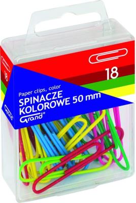 Opakowanie Spinacze Grand kolorowe T4 50 mm 18 sztuk