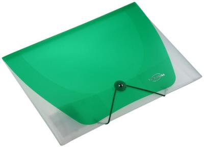 Opakowanie Teczka A4 z gumką przezroczysta zielona