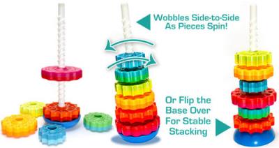 Zakręcona Wieża SpinAgain. Wydawca: Fat brain toys Co. SmakLiter.pl Opakowanie Zakręcona Wieża SpinAgain