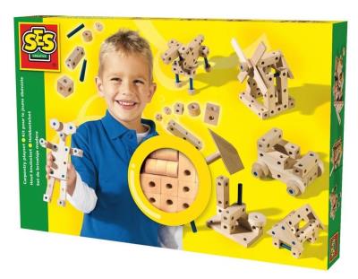 Zestaw konstrukcyjny - Mała stolarnia. Wydawca: SES NL. SmakLiter.pl Opakowanie Zestaw konstrukcyjny - Mała stolarnia