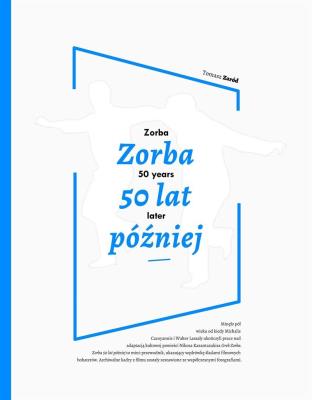 Zorba 50 lat później. Autor: Zaród Tomasz. SmakLiter.pl Okładka książki Zorba 50 lat później