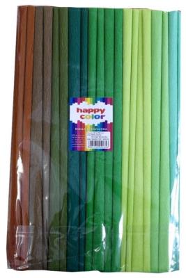 Opakowanie Bibuła marszczona 25x200cm mix zielony 10 rolek