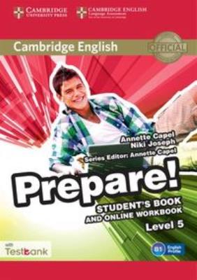 Cambridge English Prepare! 5 Student's Book + Online Workbbok +Testbank. Autor: Capel Annette, Joseph Niki. SmakLiter.pl Okładka książki Cambridge English Prepare! 5 Student's Book + Online Workbbok +Testbank