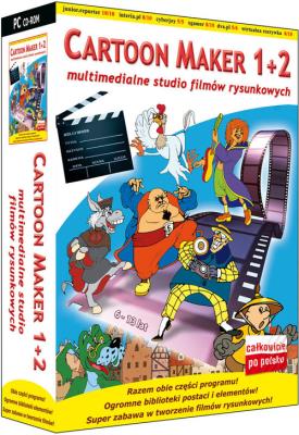 Cartoon Maker 1+2. Autor: L.K.AVALON. SmakLiter.pl Okładka książki Cartoon Maker 1+2
