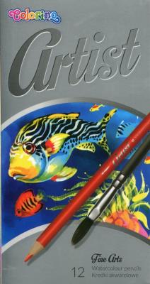 Opakowanie Colorino Artist Kredki akwarelowe okrągłe 12 kolorów