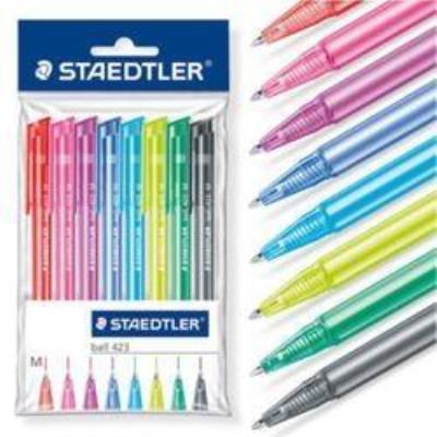 Opakowanie Długopis trójkątny z przyciskiem ball 423M 8 kol.