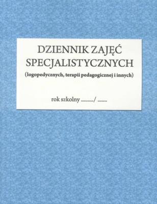 Okładka książki Dziennik zajęć specjalistycznych