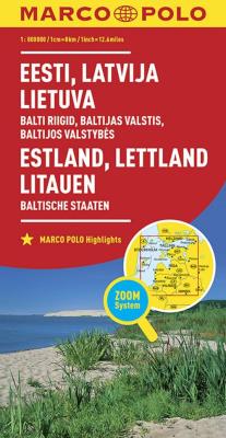 Estonia Łotwa Litwa mapa. Autor: Opracowanie zbiorowe. SmakLiter.pl Okładka książki Estonia Łotwa Litwa mapa