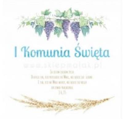 Kartki na I Komunię Świętą ( 5 szt ). Wydawca: Fundacja Malak. SmakLiter.pl Opakowanie Kartki na I Komunię Świętą ( 5 szt )