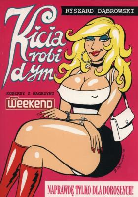 Kicia robi dym. Autor: Robert Zaręba Ryszard Dąbrowski. SmakLiter.pl Okładka książki Kicia robi dym