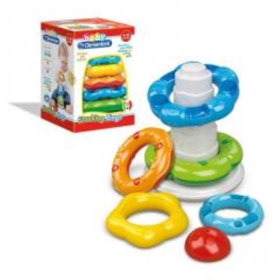 Kolorowa wieża. Autor: Baby Clementoni. SmakLiter.pl Okładka książki Kolorowa wieża