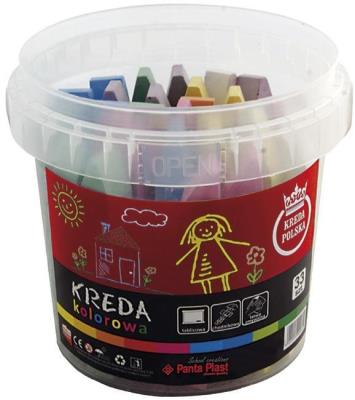 Opakowanie Kreda kwadratowa w wiaderku 33 sztuki