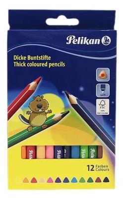 Okładka książki Kredki trójkątne grube 12 kolorów