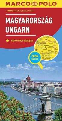 Mapa ZOOM System. Węgry 1:300 000 MARCO POLO. Autor: Opracowanie zbiorowe. SmakLiter.pl Okładka książki Mapa ZOOM System. Węgry 1:300 000 MARCO POLO