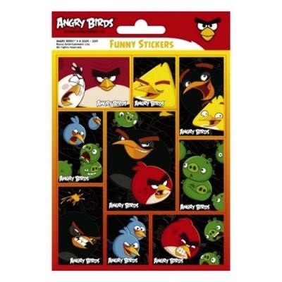 Opakowanie Nalepki Funny Angry Birds 25 sztuk