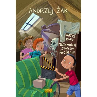 Natka, Koko i tajemnica złotego pociągu. Autor: Żak Andrzej. SmakLiter.pl Okładka książki Natka, Koko i tajemnica złotego pociągu