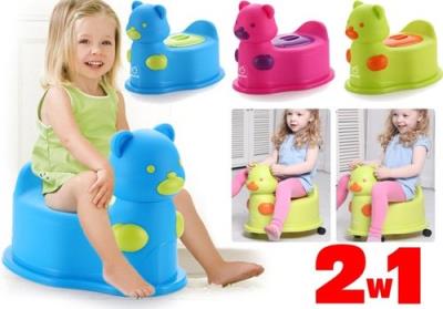 Opakowanie Nocnik dla maluszka z misiem Jeździk 2w1