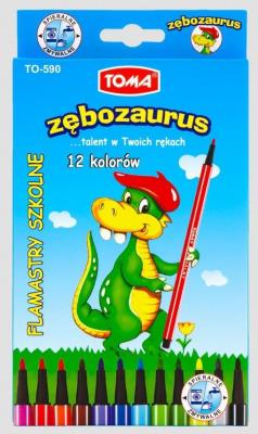 Opakowanie Pisaki spieralne 12 kolorów TOMA