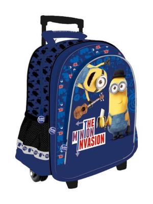 Opakowanie Plecak szkolny na kółkach Minionki niebieski