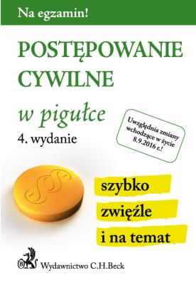 Okładka książki Postępowanie cywilne w pigułce