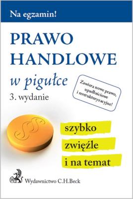Okładka książki Prawo handlowe w pigułce wyd 3