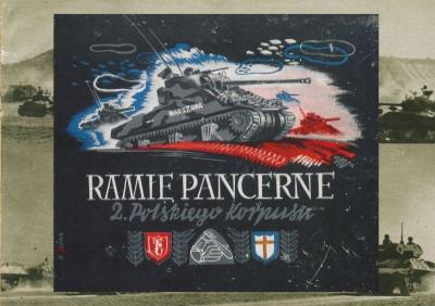 Okładka książki Ramię pancerne 2 Polskiego Korpusu Album fotografii 2 Warszawskiej Dywizji Pancernej