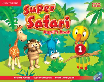 Super Safari 1 Pupil's Book + DVD. Autor: Puchta Herbert, Gerngross Günter, Lewis-Jones Peter. SmakLiter.pl Okładka książki Super Safari 1 Pupil's Book + DVD