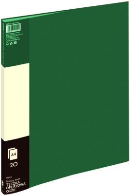 Opakowanie Teczka ofertowa 20 koszulek zielona GRAND