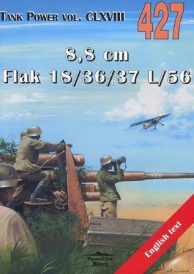 8,8 cm Flak 18/36/37 L/56. Tank Power vol.427. Autor: Janusz Ledwoch. SmakLiter.pl Okładka książki 8,8 cm Flak 18/36/37 L/56. Tank Power vol.427