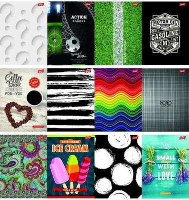 Opakowanie Brulion B5 Unipap gładki 160 kartek mix