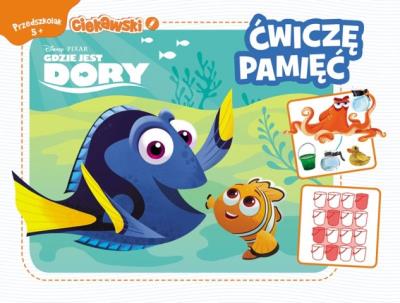 Okładka książki Ciekawski przedszkolak. Ćwiczę pamięć. Gdzie jest Dory