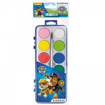 Opakowanie Farby akwarelowe 12 kolorów Psi Patrol