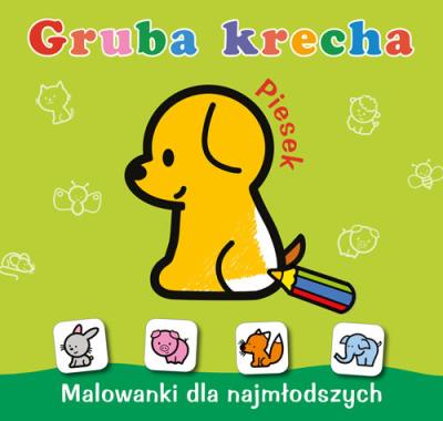 Gruba krecha. Piesek. Autor: Ostrowska Marta. SmakLiter.pl Okładka książki Gruba krecha. Piesek