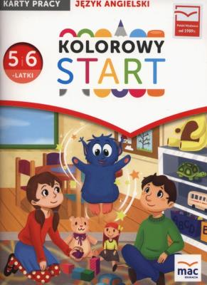 Kolorowy start 5 i 6 - latki Język angielski Karty pracy. Autor: Wodzicka-Dondziłło Ewa. SmakLiter.pl Okładka książki Kolorowy start 5 i 6 - latki Język angielski Karty pracy