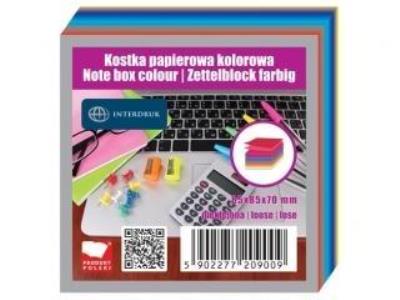 Opakowanie Kostka papierowa kolorowa 85x85x70 mm nieklejona