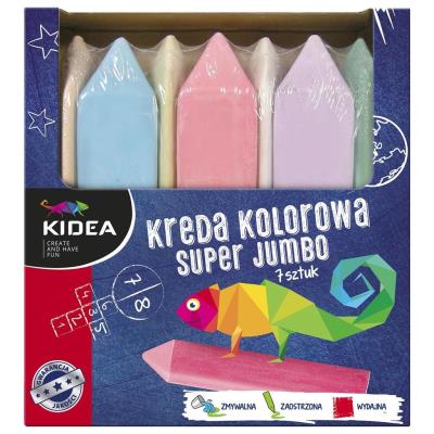 Opakowanie Kreda kolorowa Super Jumbo 7 kolorów DERFORM