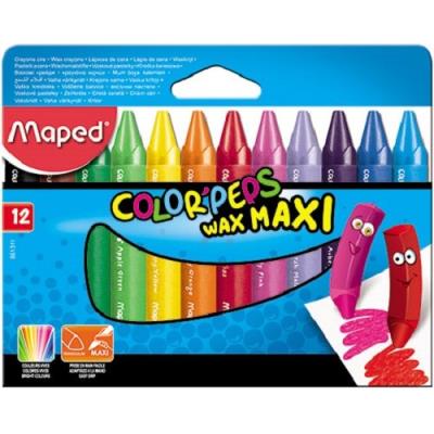 Opakowanie Kredki Colorpeps świecowe Jumbo 12 kolorów MAPED