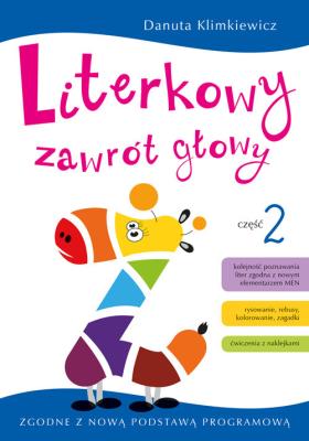 Literkowy zawrót głowy cz. 2. Autor: Danuta Klimkiewicz. SmakLiter.pl Okładka książki Literkowy zawrót głowy cz. 2